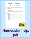Numerador help file